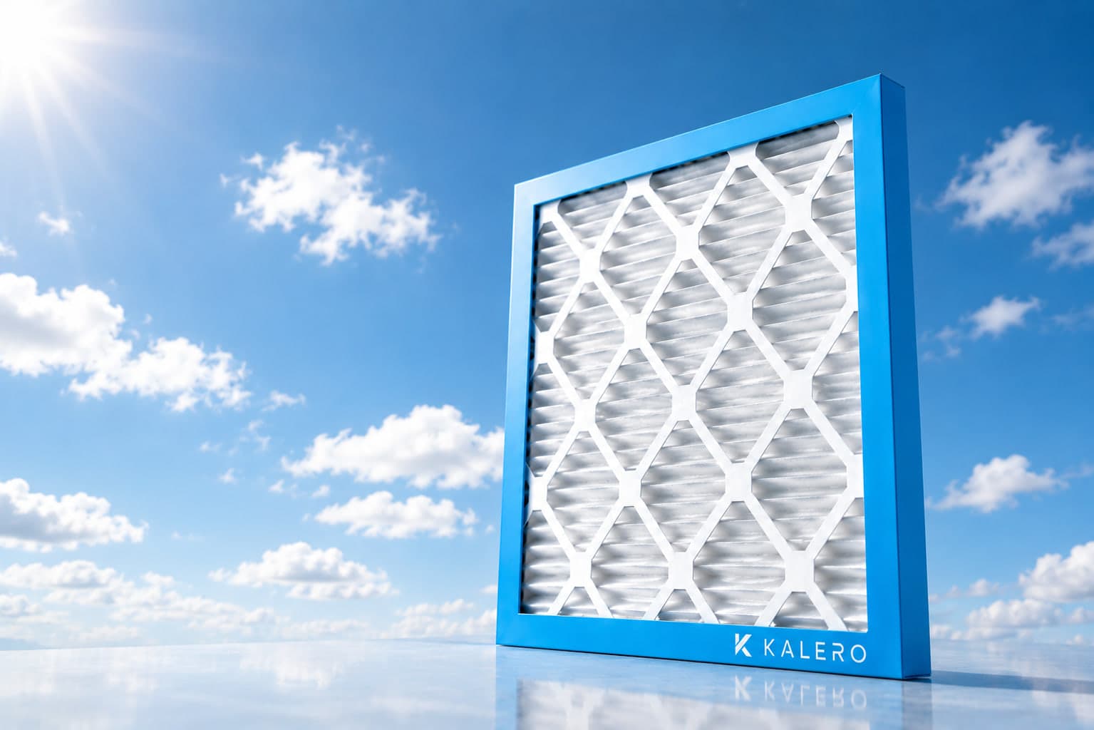 KALERO MERV 8 filter, clear days and everyday dust.